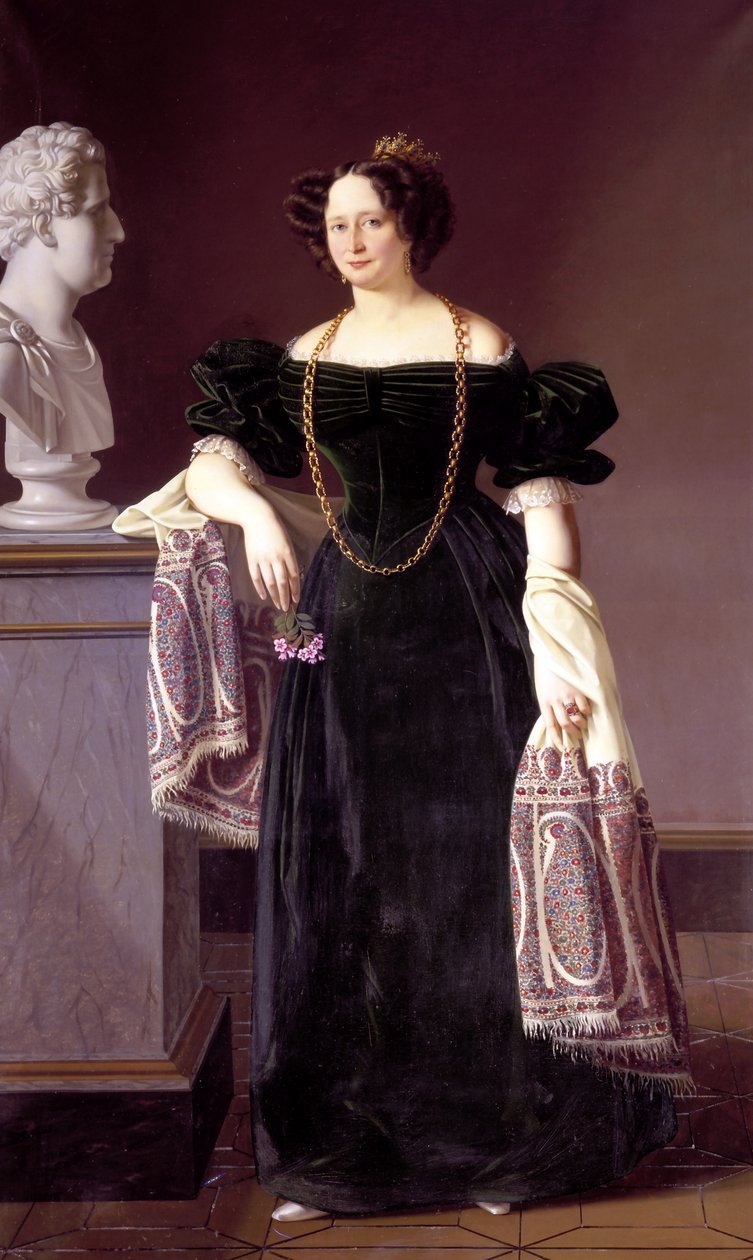صورة لكارولين أمالي من Schleswig-Holstein-Sonderburg-Augustenburg (1796-1881) بواسطة لويس أومونت