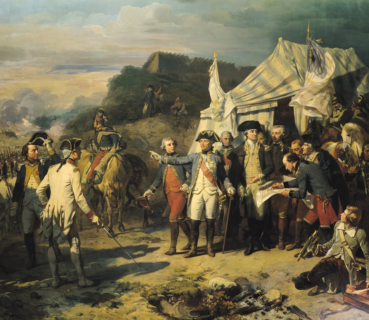 حصار يوركتاون ، 17 أكتوبر 1781 ، 1836 بواسطة لويس تشارلز أوغست كودير