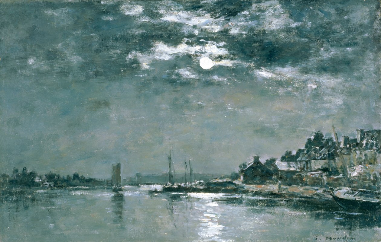 Moonlit Seascape بواسطة يوجين لويس بودين