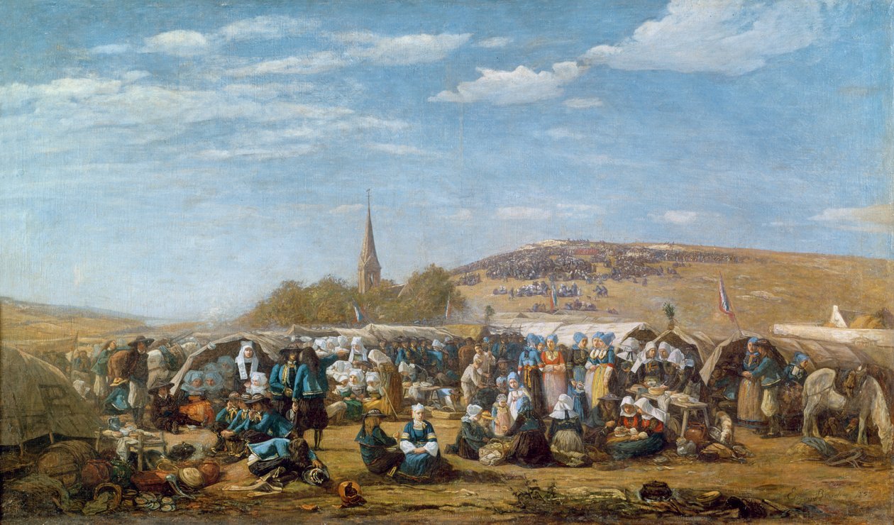 العفو عن سانت آن لا بالود ، بريتاني ، 1858 بواسطة يوجين لويس بودين
