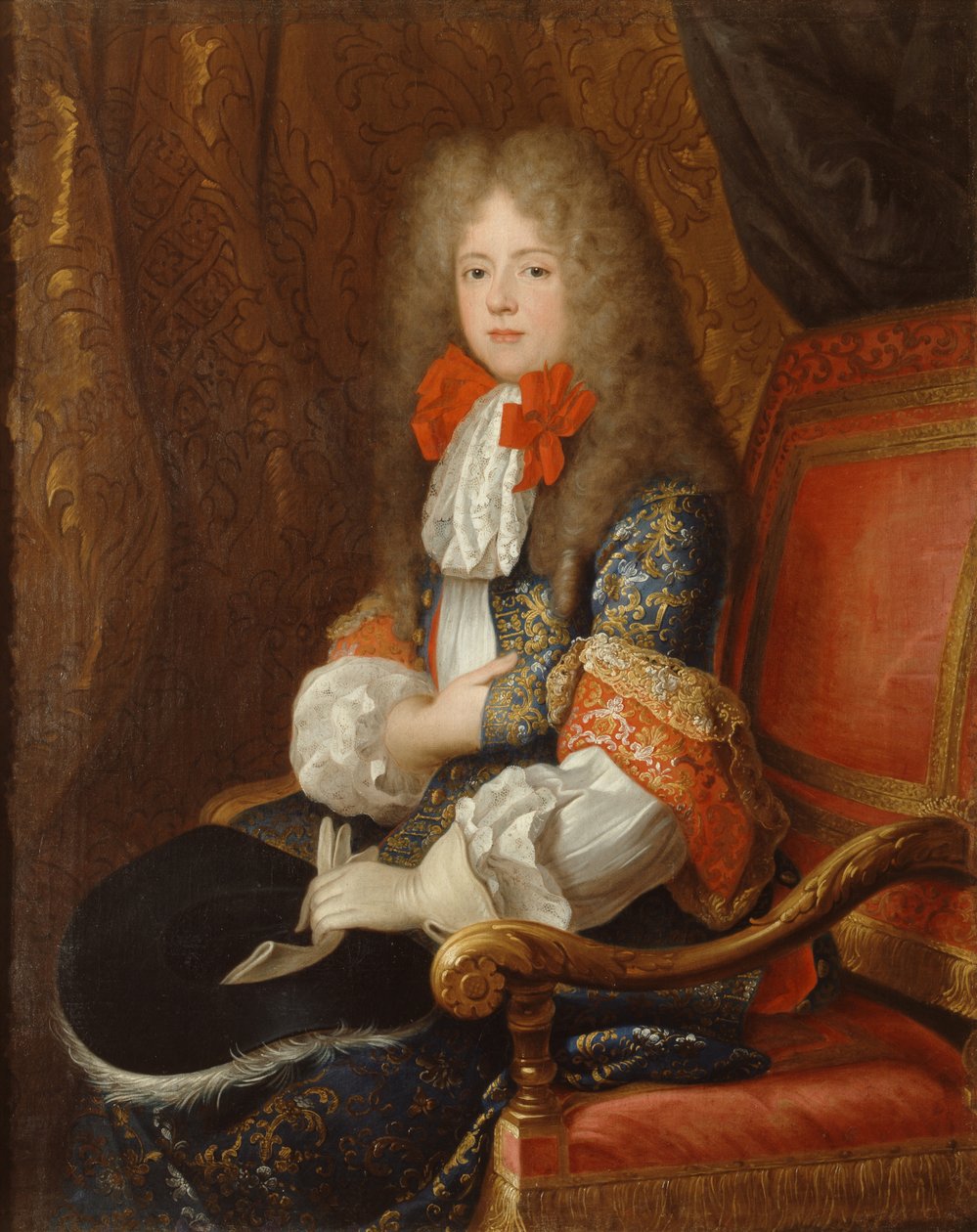 صورة ليسلوت من بالاتينات ، دوقة أورليانز في زي الصيد (1652-1722) بواسطة لويس فرديناند إيل الأصغر