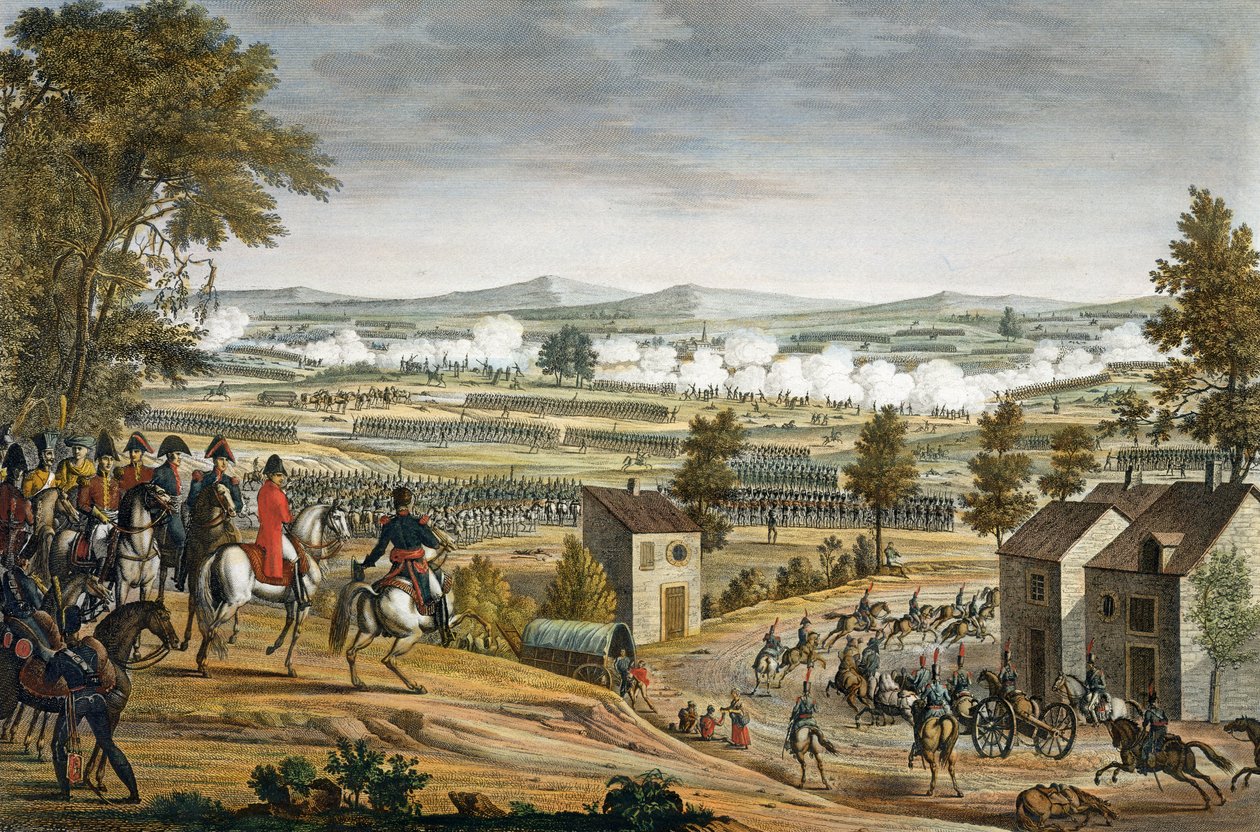 معركة لوتسن ، 2 مايو 1813 ، محفورة من قبل Edme Bovinet (1767-1832) (aquatint) بواسطة لويس فرانسوا كوتش
