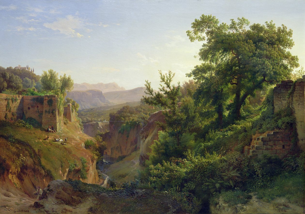 وادي بالقرب من سورينتو ، 1854 بواسطة لويس جورليت