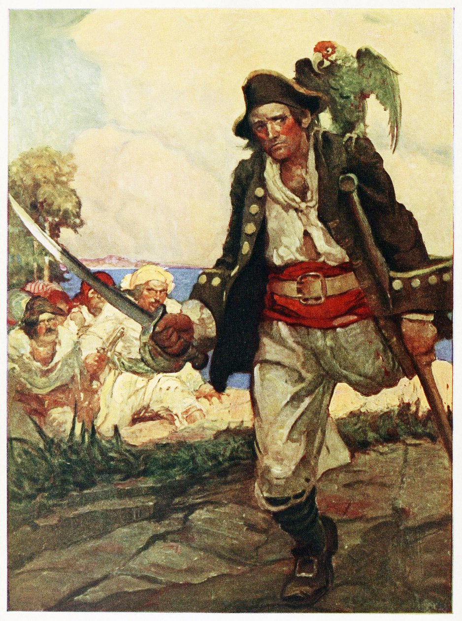 صورة من حانة Treasure Island. 1915 (ليثوراف ملونة) بواسطة لويس جون ريد