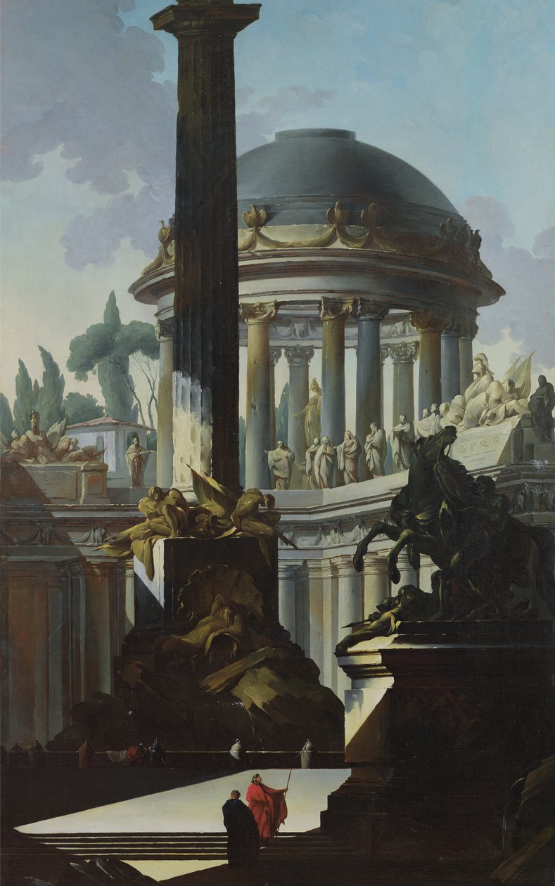 المناظر الطبيعية المعمارية أو Capriccio بواسطة لويس جوزيف لو لورين