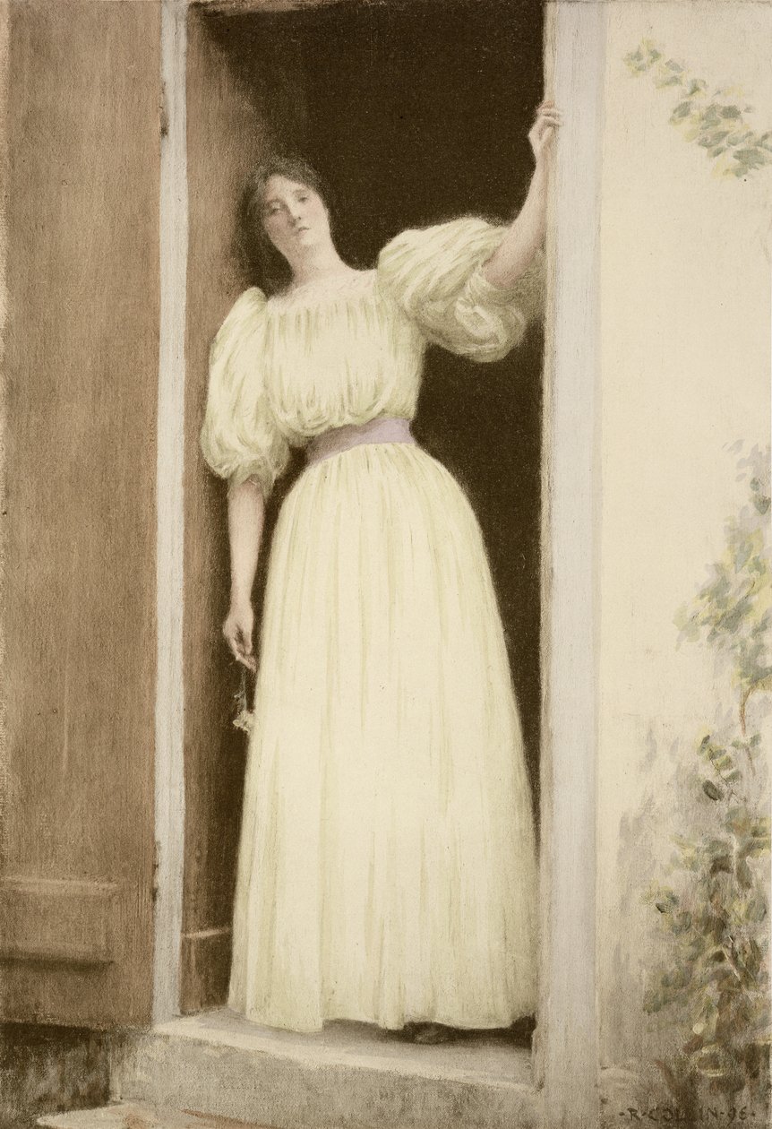 انتظارًا ، من "L&39;Estampe Moderne" ، نُشرت باريس 1897-99 ، 1896 بواسطة لويس جوزيف رافائيل كولين