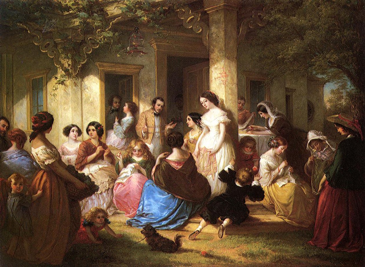 حفلة خياطة ، 1857 بواسطة 