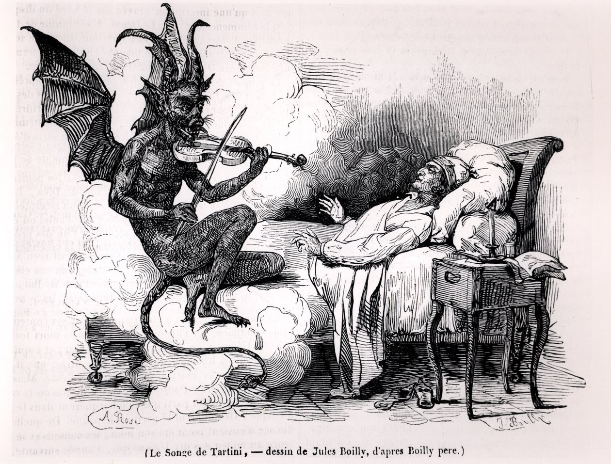 حلم تارتيني ، محفور من قبل جوليان ليوبولد بويلي (1796-1874) 1840 بواسطة لويس ليوبولد بويلي