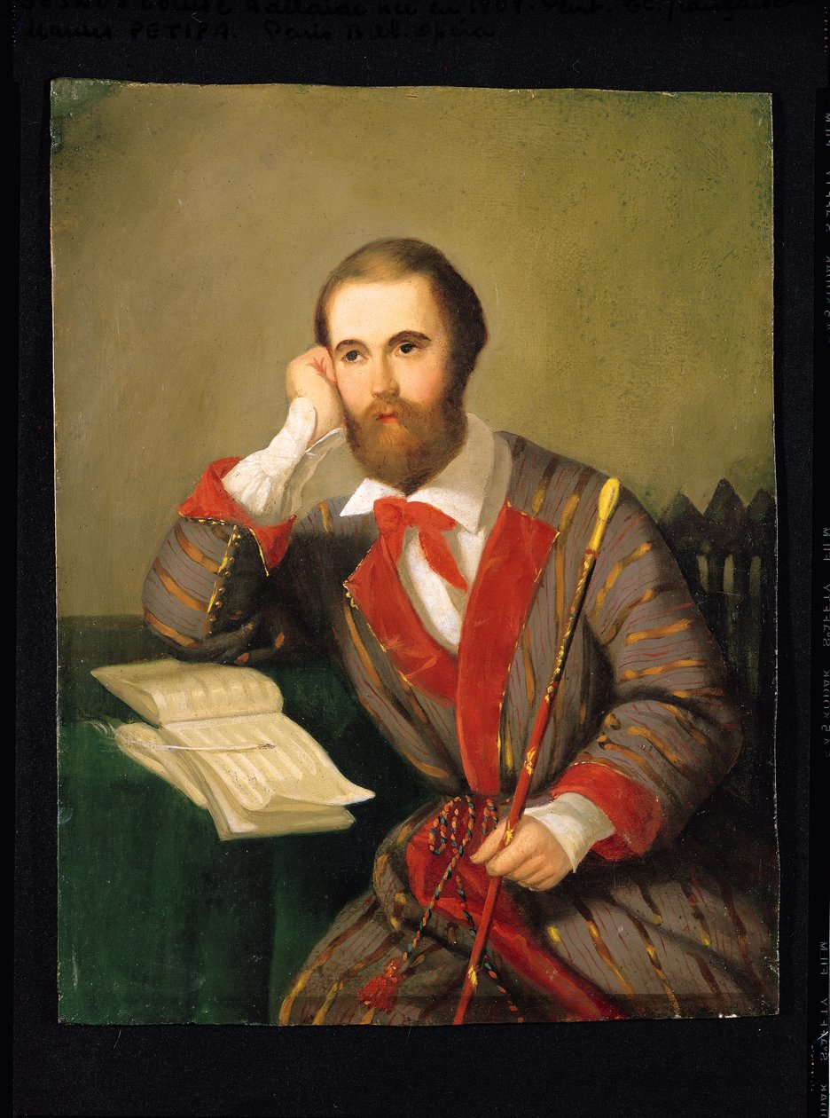 صورة لرجل يفترض أن يكون تشارلز جونود (1818-1893) (زيت على البطاقة) بواسطة لويس ليوبولد بويلي