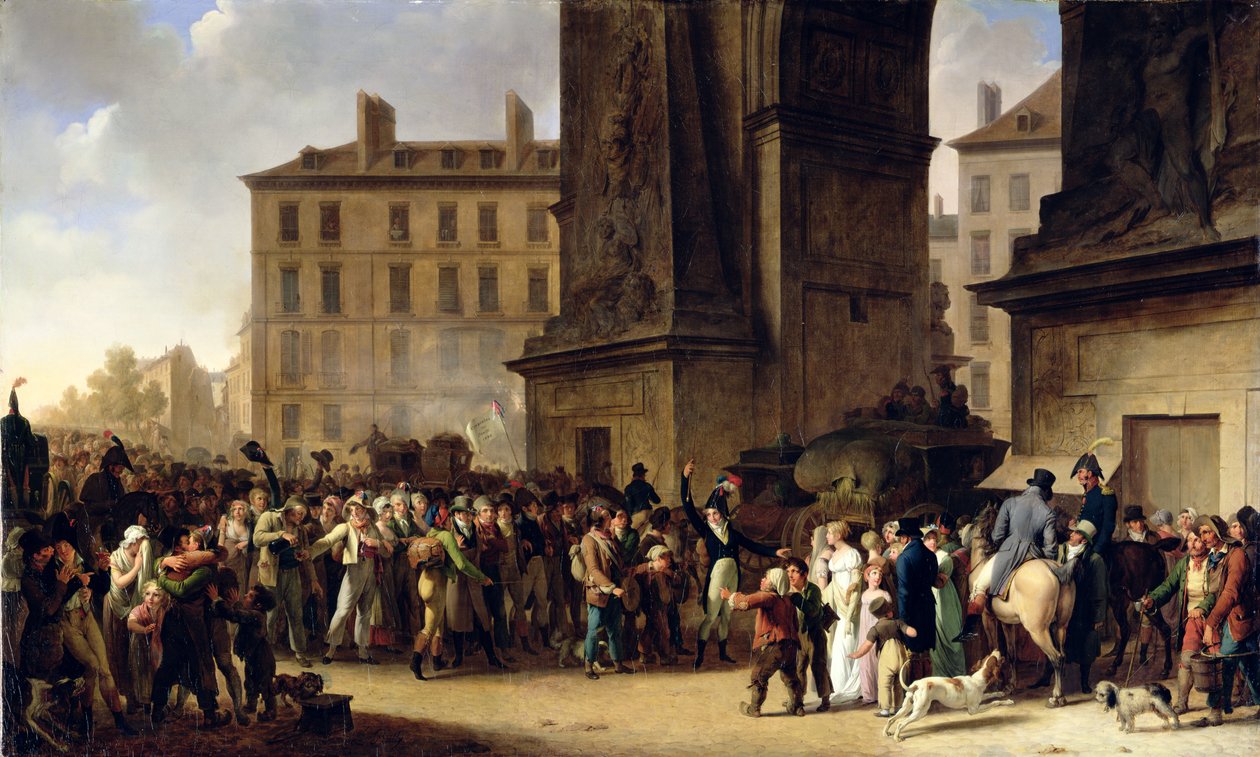 المجندين من 1807 مسيرة الماضي بوابة سانت دينيس (انظر 154983 لمزيد من التفاصيل) بواسطة لويس ليوبولد بويلي
