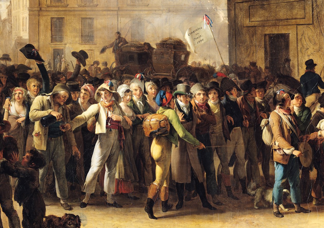 المجندين من 1807 مسيرة الماضي بوابة سانت دينيس ، تفاصيل المجندين (انظر أيضًا 92387) بواسطة لويس ليوبولد بويلي