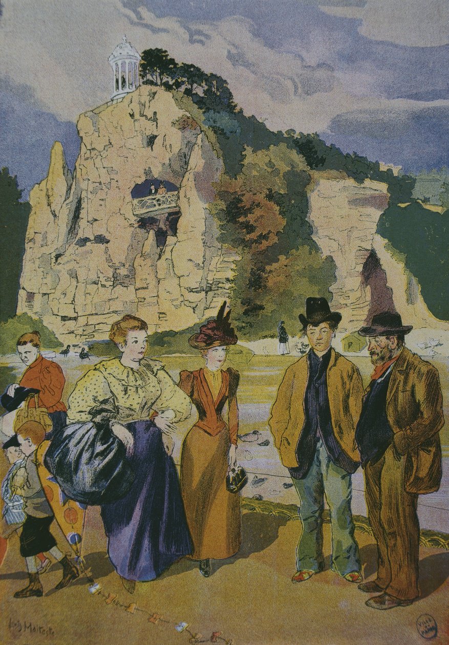 Les Buttes Chaumont (نقش الألوان) بواسطة لويس مالتستي