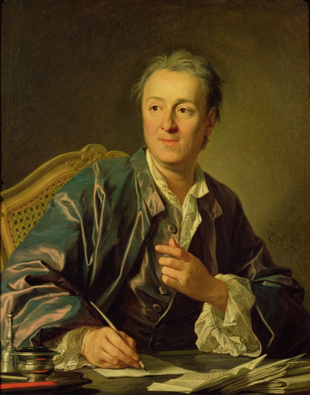 صورة دينيس ديدرو (1713-84) 1767 بواسطة لويس ميشيل فان لو