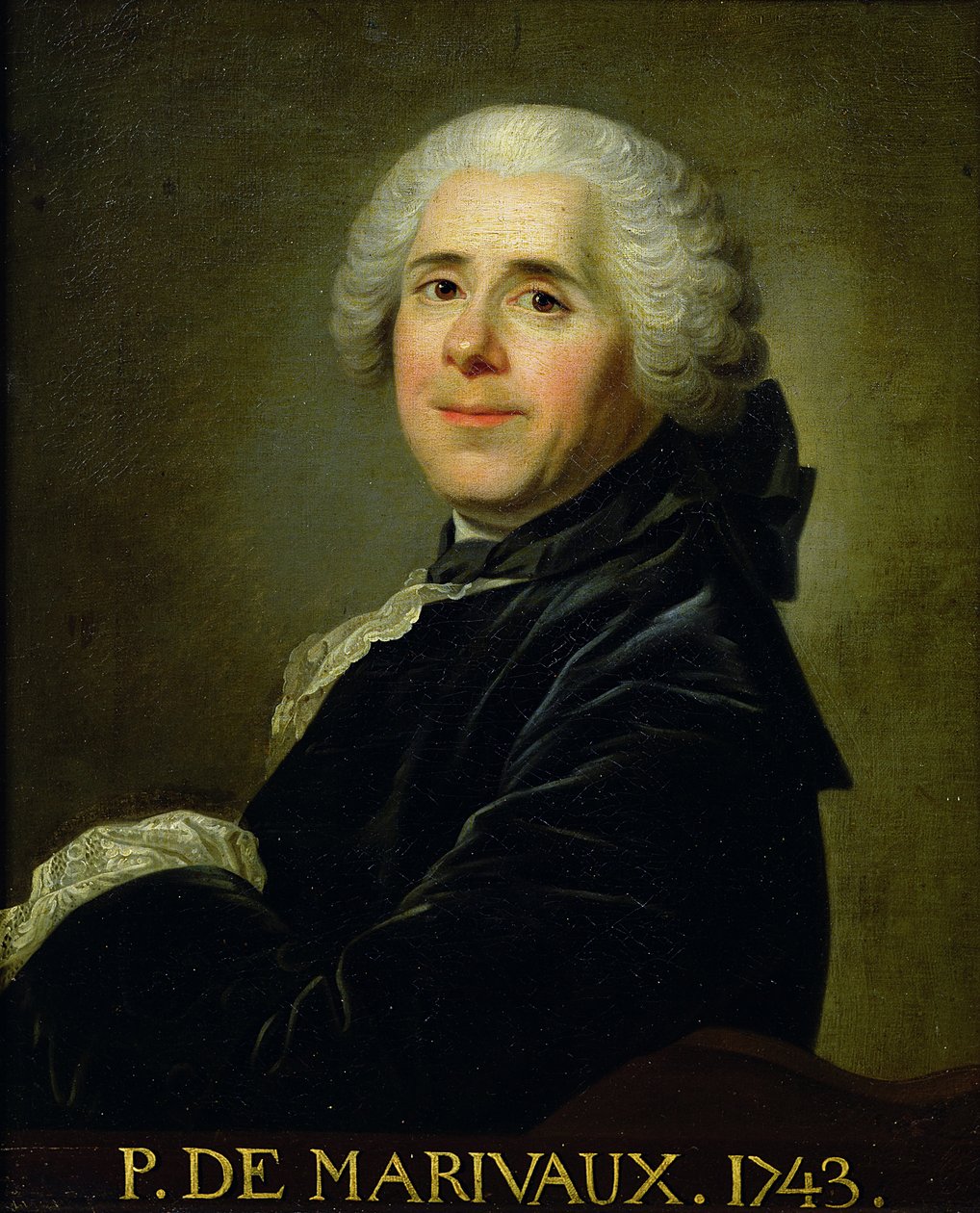صورة بيير كارليت دي شامبلين دي ماريفو (1688-1763) 1743 بواسطة لويس ميشيل فان لو