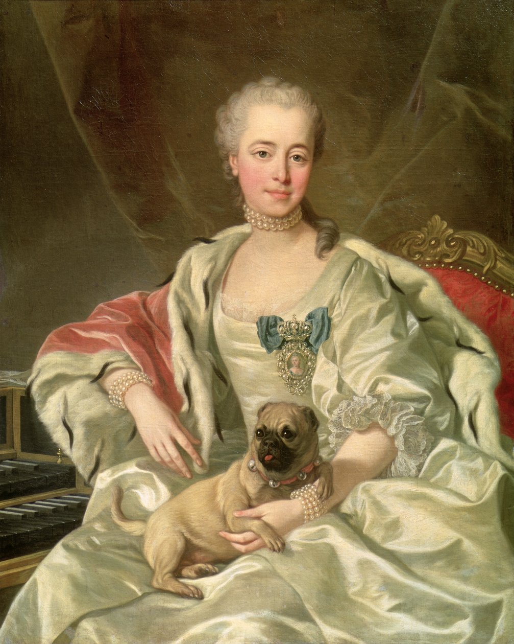 الأميرة ايكاترينا غوليتسينا (1720-1791) 1759 بواسطة لويس ميشيل فان لو