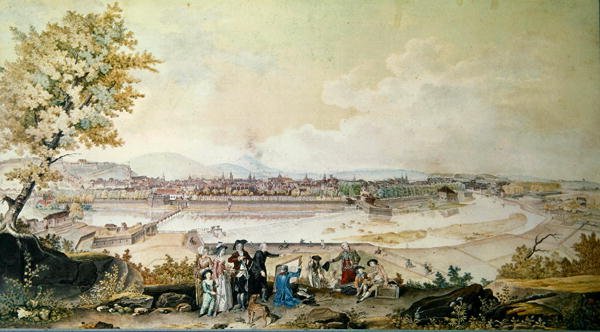 زيارة لويس فيليب جوزيف (1747-1793) دوق أورليانز إلى بيزانسون عام 1780 (مرحاض على ورق) بواسطة لويس نيكولاس دي ليسبيناس