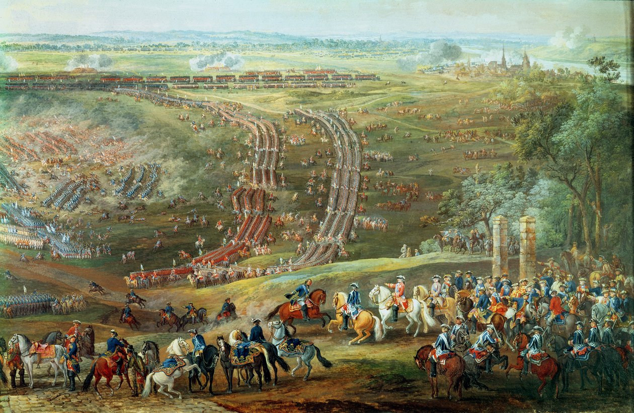 معركة فونتينوي ، 11 مايو 1745 (التفاصيل) بواسطة Louis Nicolas van Blarenberghe