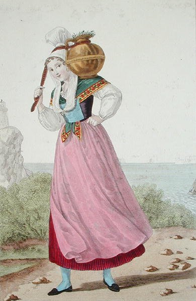 ألبان منطقة شيربورج ، حوالي 1820 (لون ليثو) بواسطة لويس ماري (بعد) لانتي