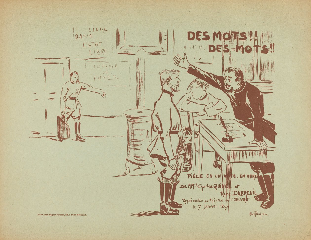 كلمات! الكلمات! 1896. بواسطة لويس أبيل تروشيت