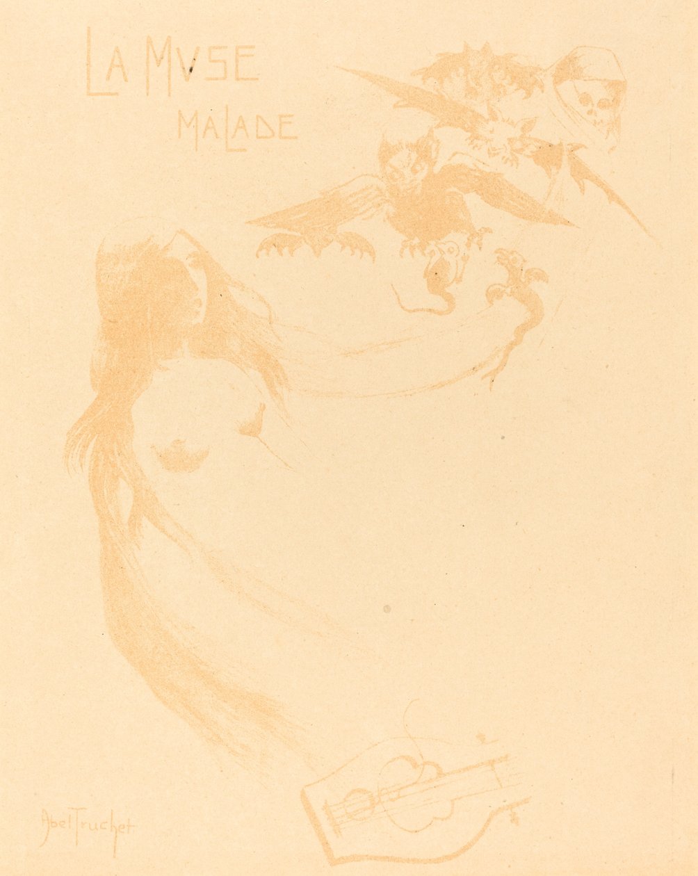The Sick Muse ، ج. 1900. بواسطة لويس أبيل تروشيت