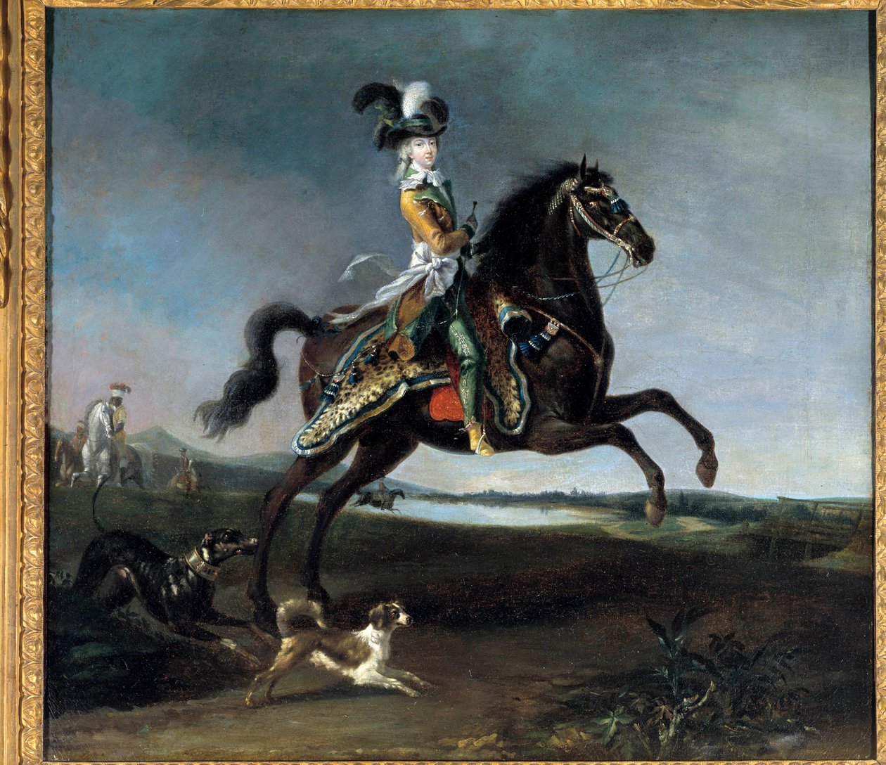 صورة الفروسية لماري أنطوانيت لورين هابسبورغ ، ملكة فرنسا (1755-1793) لوحة لويس أوغست برون (1758-1815) بواسطة لويس أوغست برون
