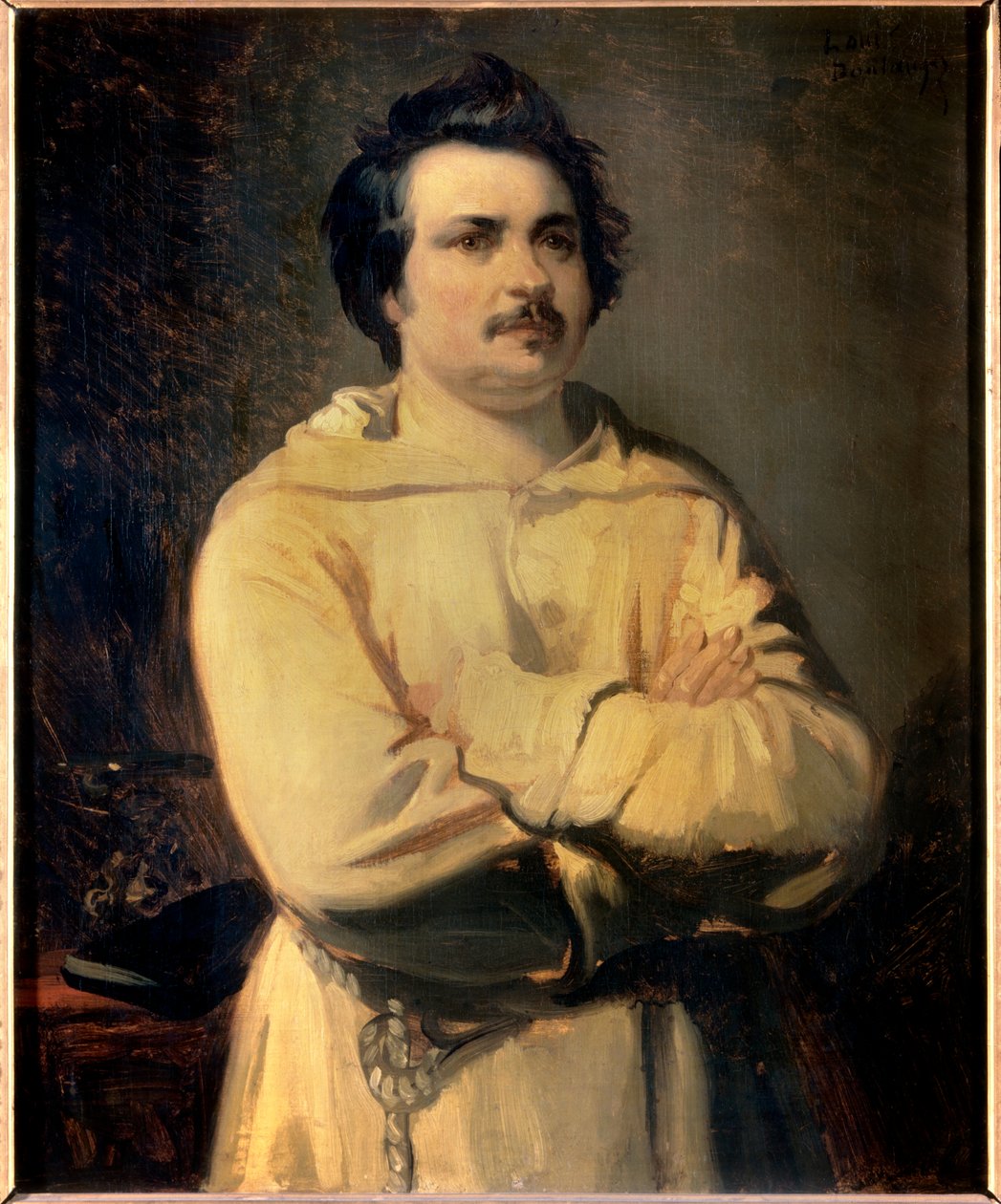 صورة أونوريه دي بلزاك (1799-1850) لوحة لويس بولانجر (1806-1867) من القرن التاسع عشر. أبراج. متحف الفنون الجميلة بواسطة لويس بولانجر