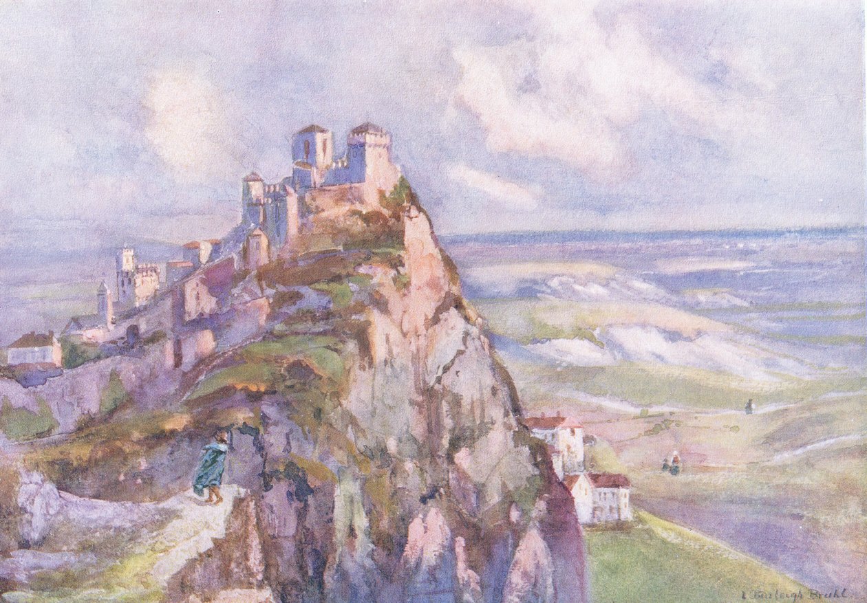 سان مارينو ، من Hutchinson Picturesque Europe التي نشرتها Hutchinson & Son ، حوالي عام 1930 (لون ليثو) بواسطة لويس بورليه برول