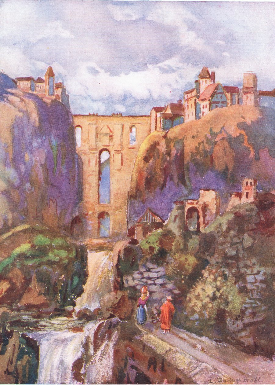 تاجو روندا ، من Hutchinsons Picturesque Europe التي نشرتها Hutchinson & Son ، c.1930 بواسطة لويس بورليه برول
