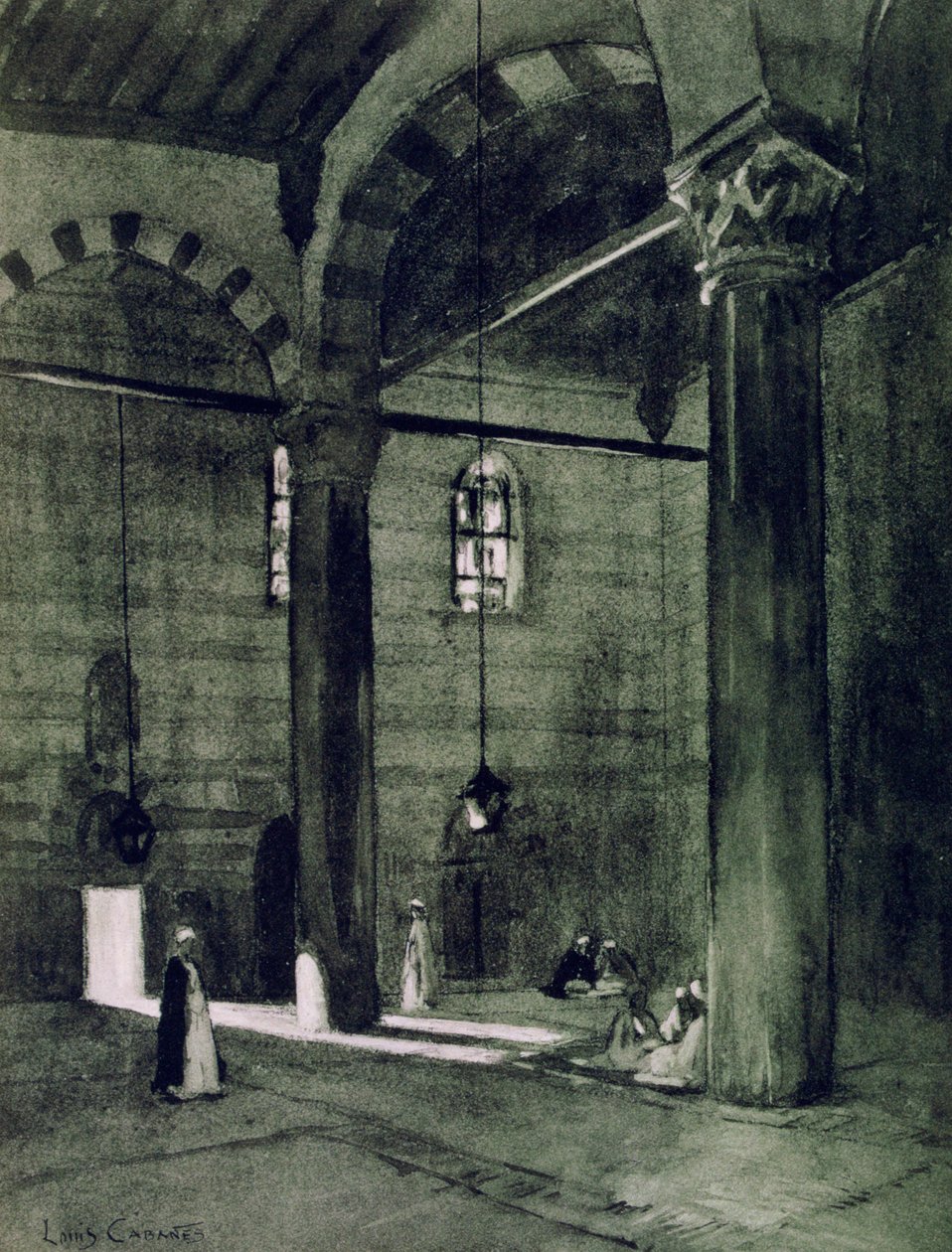 مسجد الرفاعي ، القاهرة ، مصر ، 1928 بواسطة لويس كابانيس