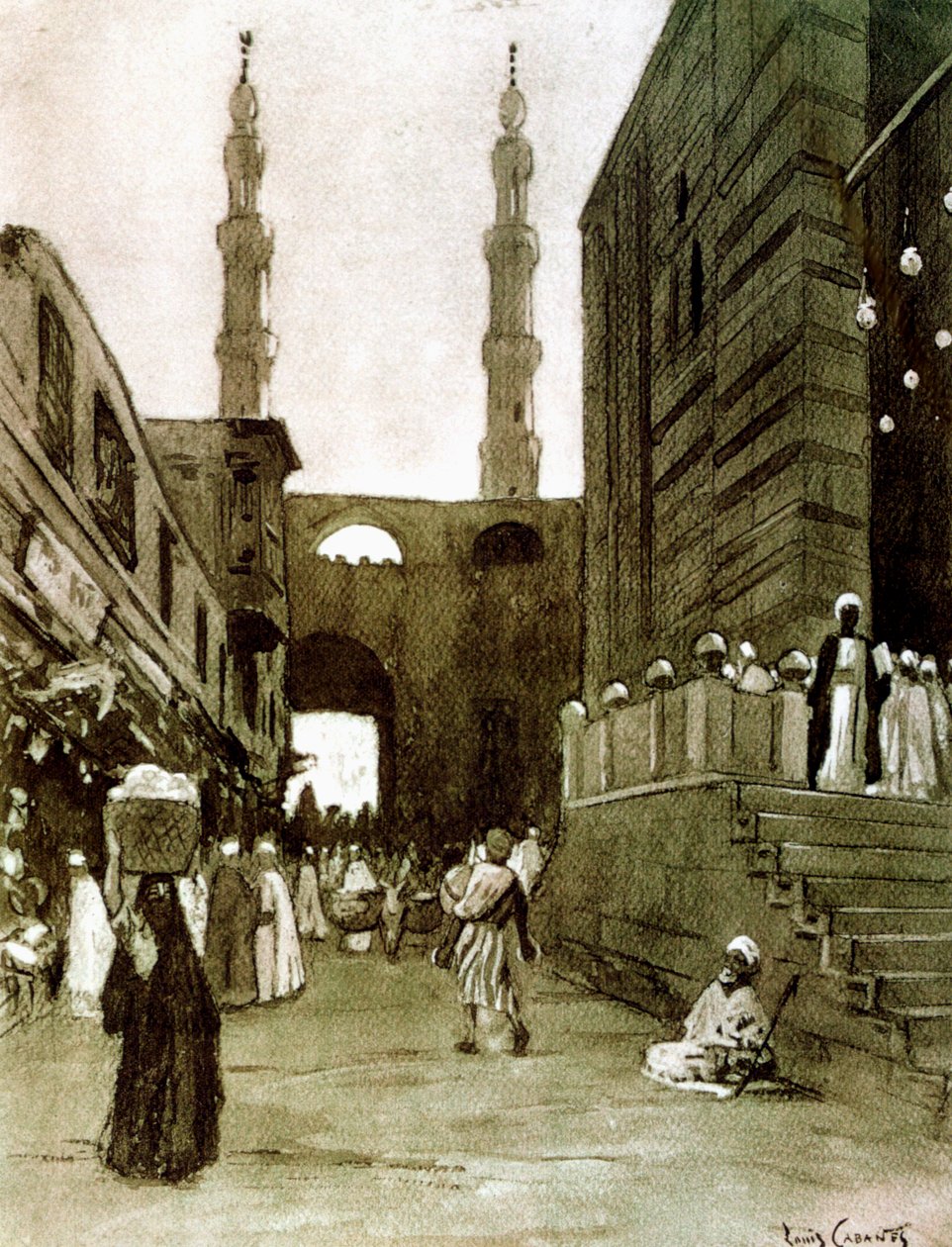 Bab El Fetouh, Cairo, Egypt, 1928 بواسطة لويس كابانيس