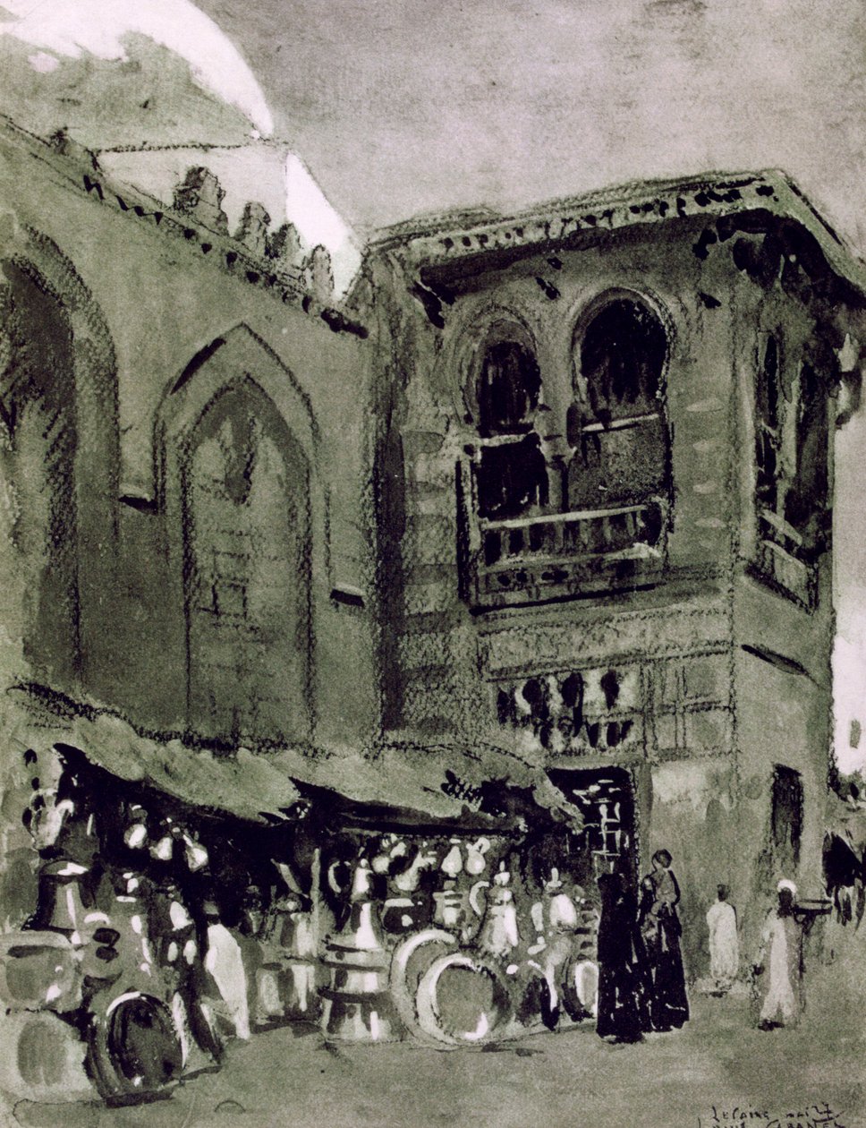 تاجر نحاس ، القاهرة ، مصر ، 1928 بواسطة لويس كابانيس