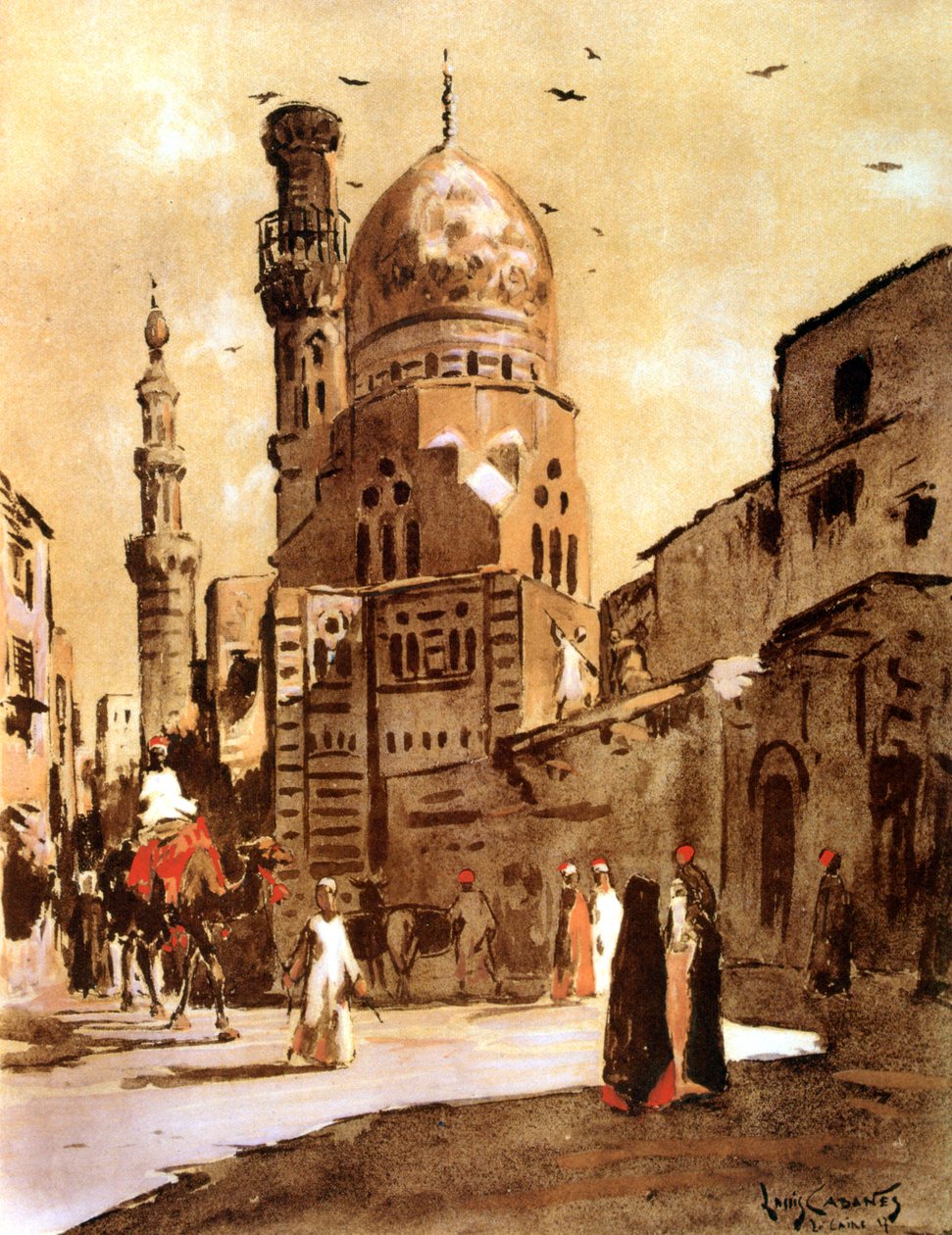 المسجد الأزرق ، القاهرة ، مصر ، 1928 بواسطة لويس كابانيس
