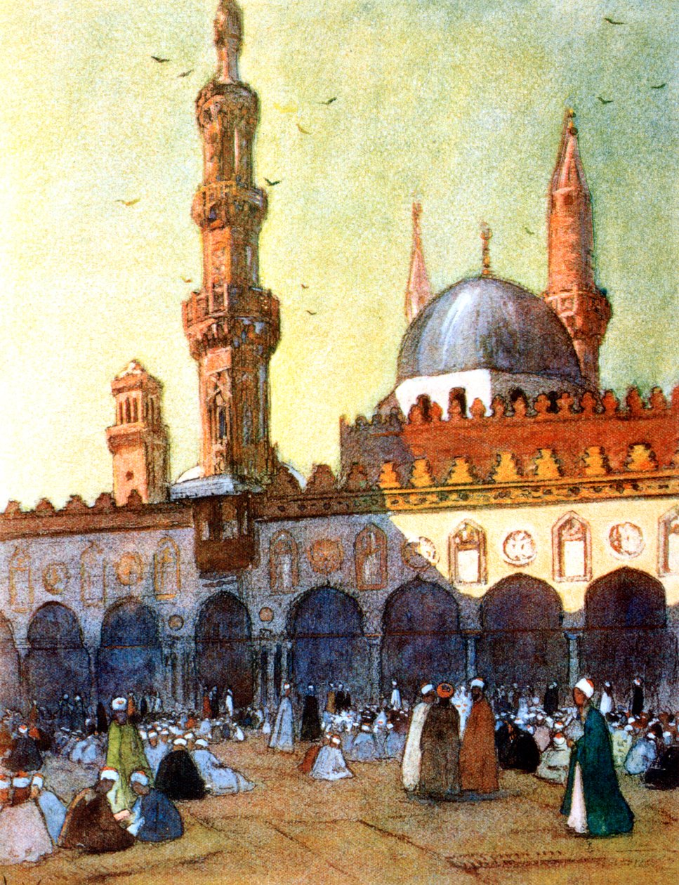 الجامع الأزهر ، القاهرة ، مصر ، 1928 بواسطة لويس كابانيس