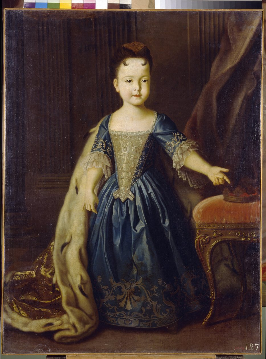 صورة لدوقة روسيا الكبرى ناتاليا بتروفنا (1708-1728). الابنة الكبرى لبيير الأول لو غراند (1672-1725) وكاترين الأولى (1684-1727). لوحة لويس كارافاك (1684-1754) ، زيت على قماش بواسطة لويس كارافاكي