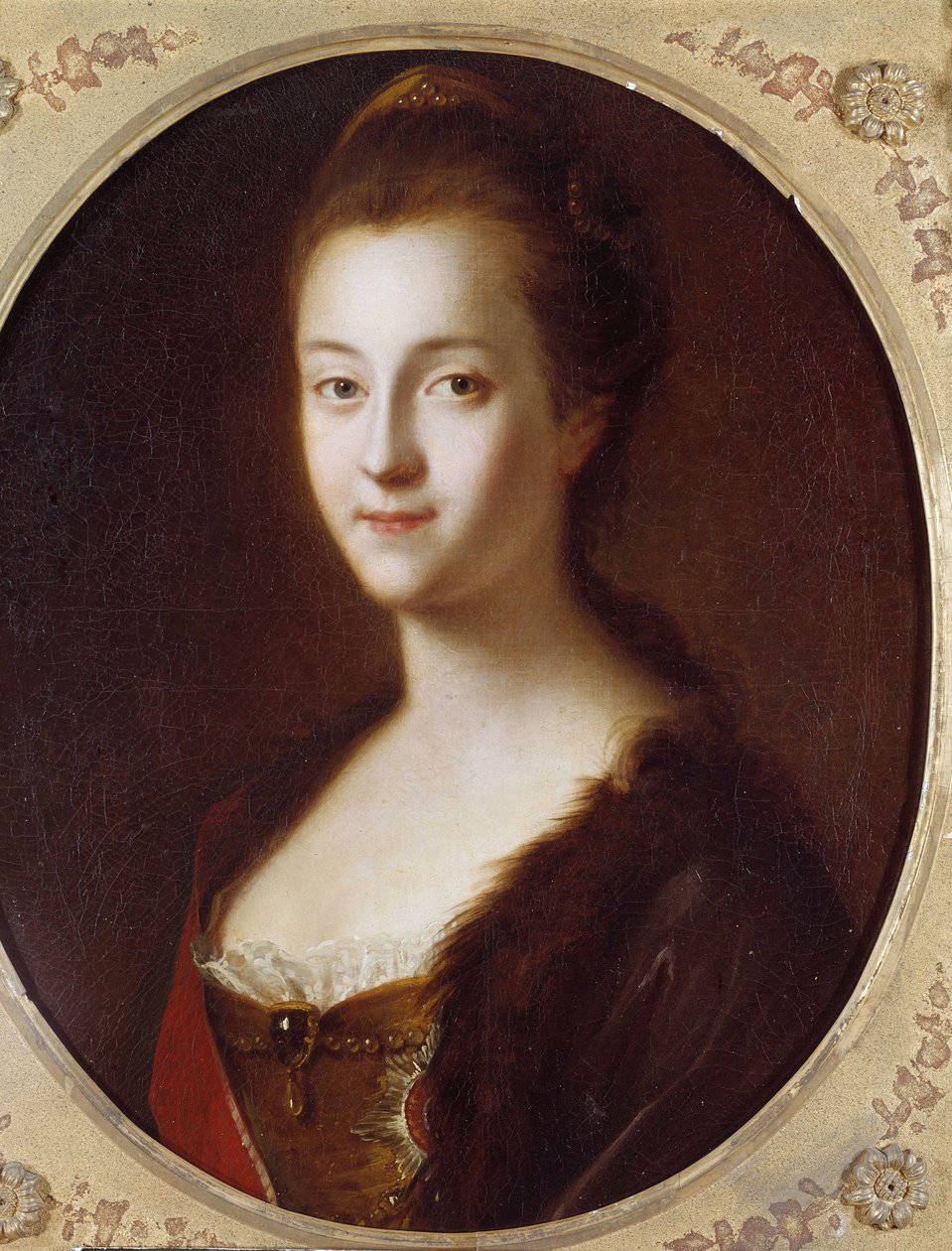 Portrait of Catherine II (1729-1796), Imperator of Russia Painting by Louis Caravaque (1684-1754) 18th century. Saint Petersburg, Peterhof Castle بواسطة لويس كارافاكي
