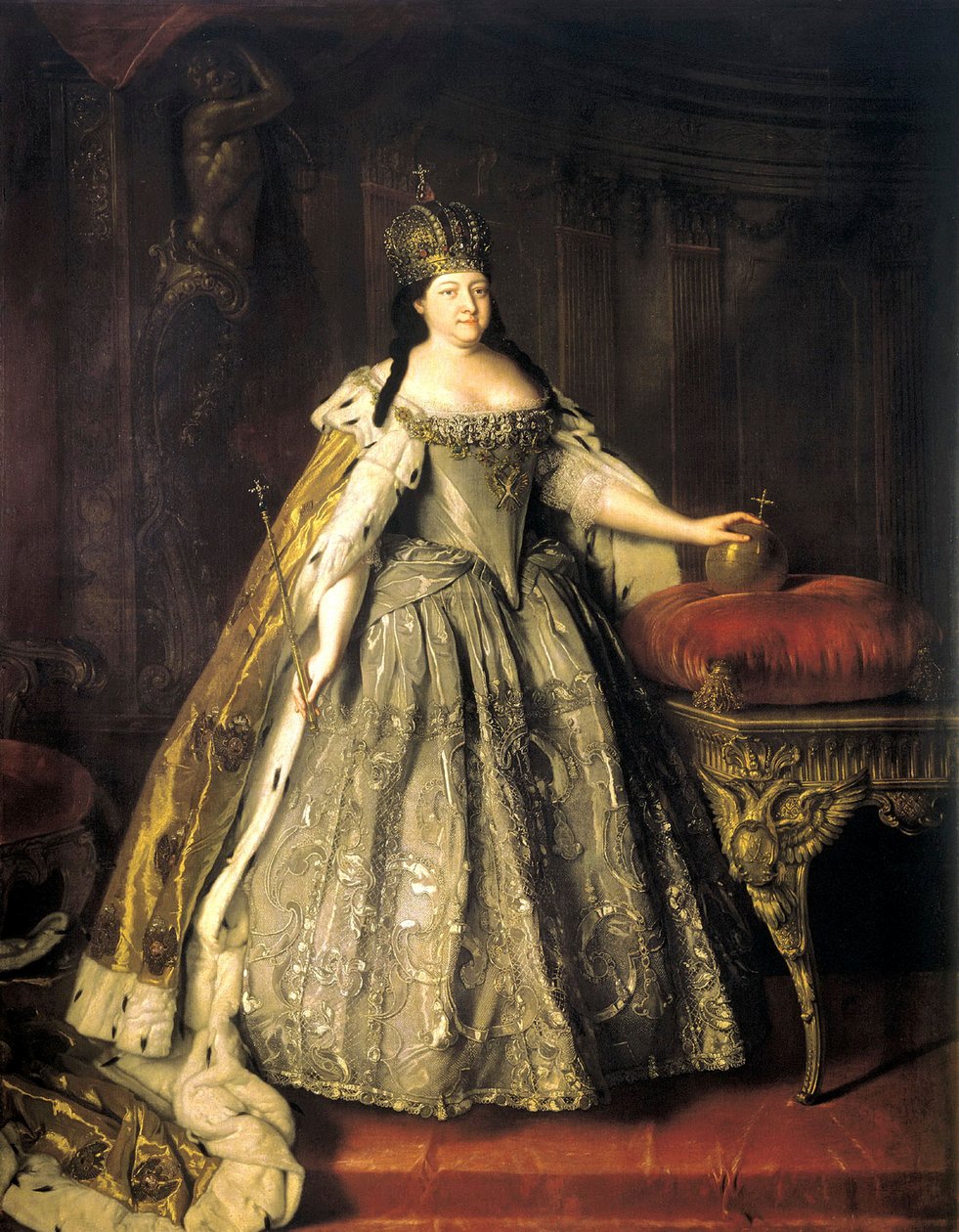 صورة الإمبراطورة آنا Ioannovna ، 1693-1740 ، 1730. بواسطة لويس كارافاكي