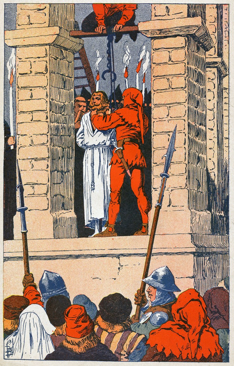 معلقة من قبل Enguerrand de Marigny بواسطة تفجير لويس تشارلز