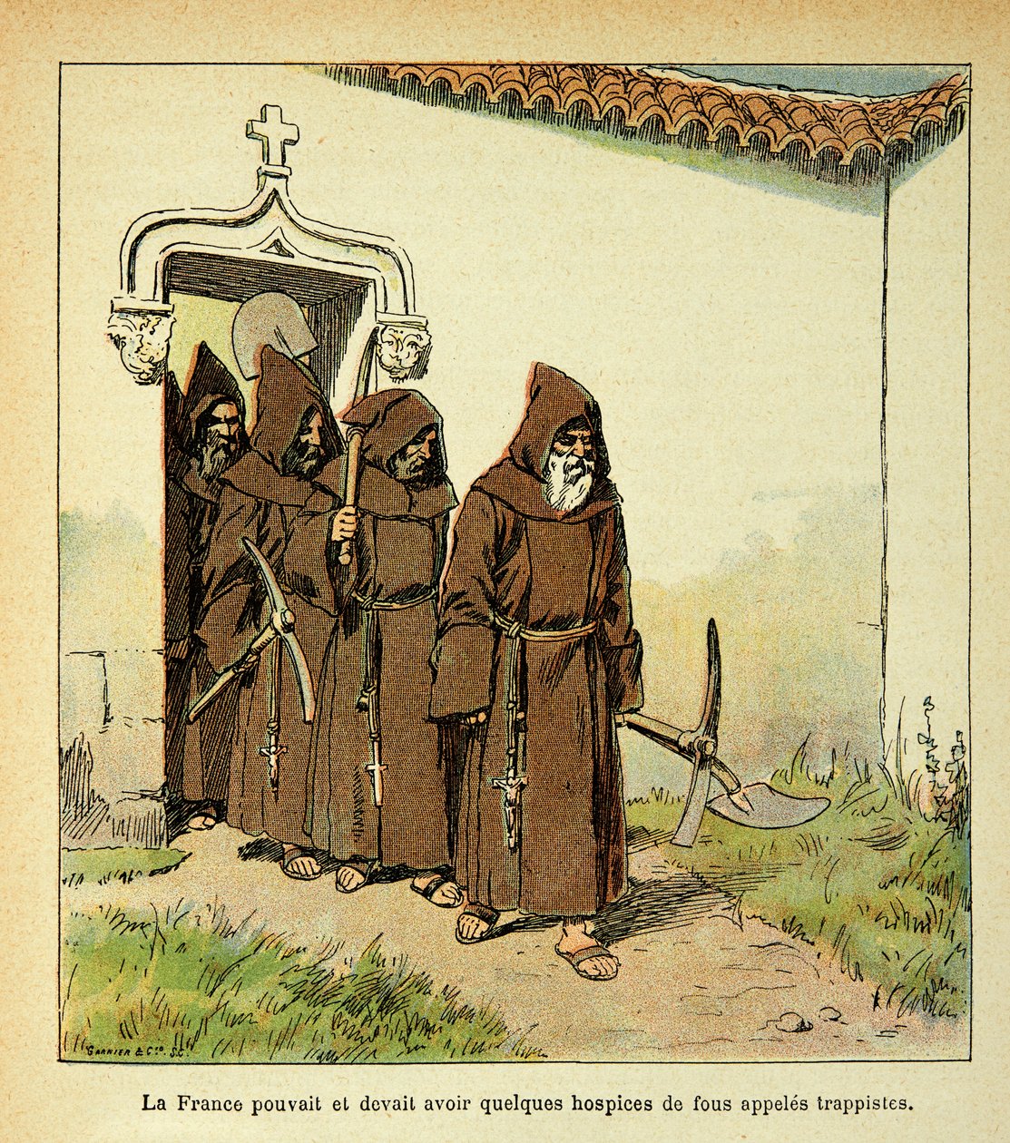 رسم إيضاحي لبومبلد لويس (1862-1927) من كتاب "ذكرى سانت هيلين" بقلم الكونت إيمانويل دي لاس حالات (1766-1842): صيادون ، مجموعة خاصة بواسطة تفجير لويس تشارلز