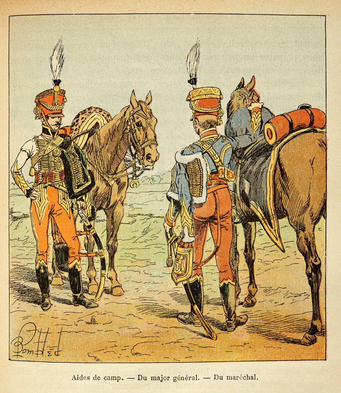 رسم إيضاحي للوبلد لويس (1862-1927) من كتاب "ذكرى القديسة هيلين" للكونت إيمانويل دي لاس كيس (1766-1842): مساعد معسكر الجيش العظيم: اللواء والماريشال ، المجموعة الخاصة بواسطة تفجير لويس تشارلز
