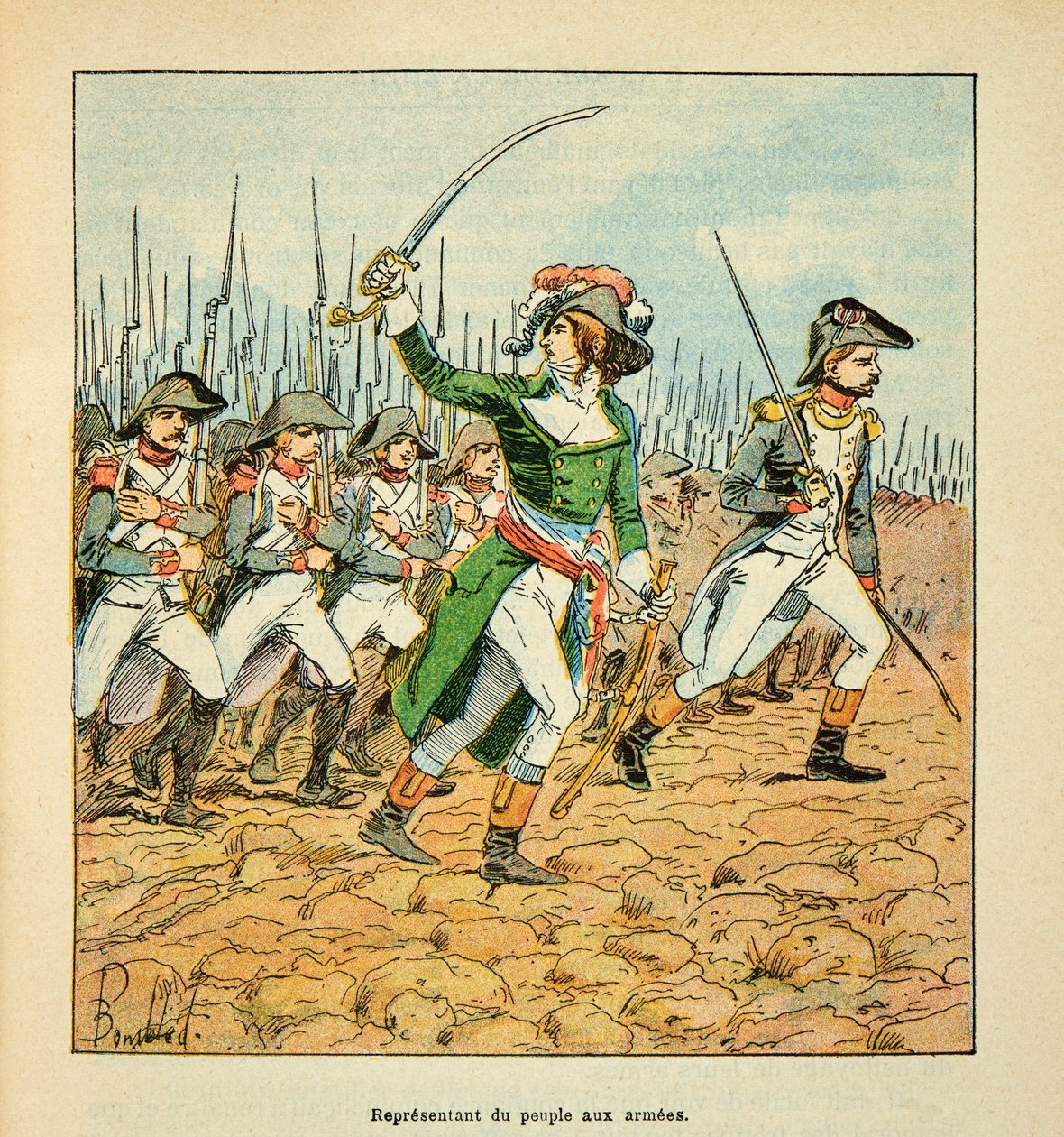 L'Armee de la Loire بقلم يوجين سيرجنت ، ديت جرينست ، رسمه لويس بومبلد (1862-1927) (الحرب الفرنسية الألمانية ؛ حملة 1870-1871): ممثل الشعب في الأسلحة المسلحة أثناء حروب الثورة الفرنسية ، مجموعة خاصة بواسطة تفجير لويس تشارلز