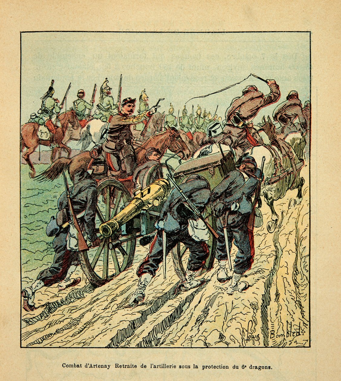 L'Armee de la Loire بواسطة Eugene Sergent ، dit Grenest ، رسمها Louis Bombled (1862-1927) (الحرب الفرنسية الألمانية ؛ حملة 1870-1871): Combat d'Artenay في 10 أكتوبر بواسطة تفجير لويس تشارلز