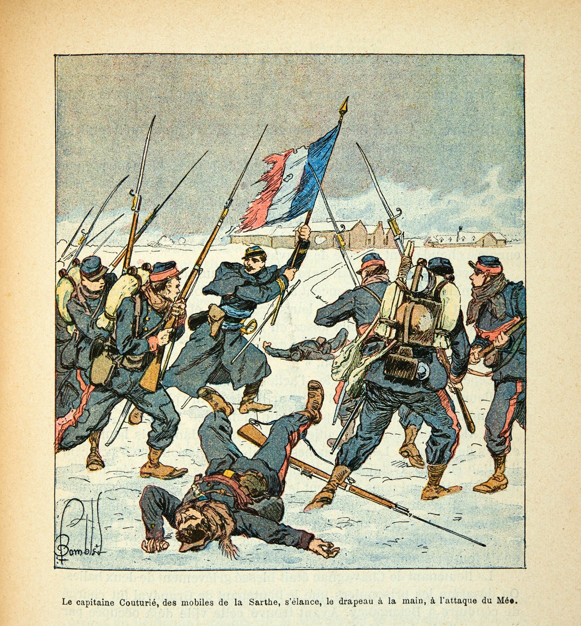 L'Armee de la Loire بقلم يوجين سيرجنت ، ديت جرينست ، مصور من قبل لويس بومبلد (1862-1927) (الحرب الفرنسية الألمانية ؛ حملة 1870-1871): في 8 ديسمبر بواسطة تفجير لويس تشارلز