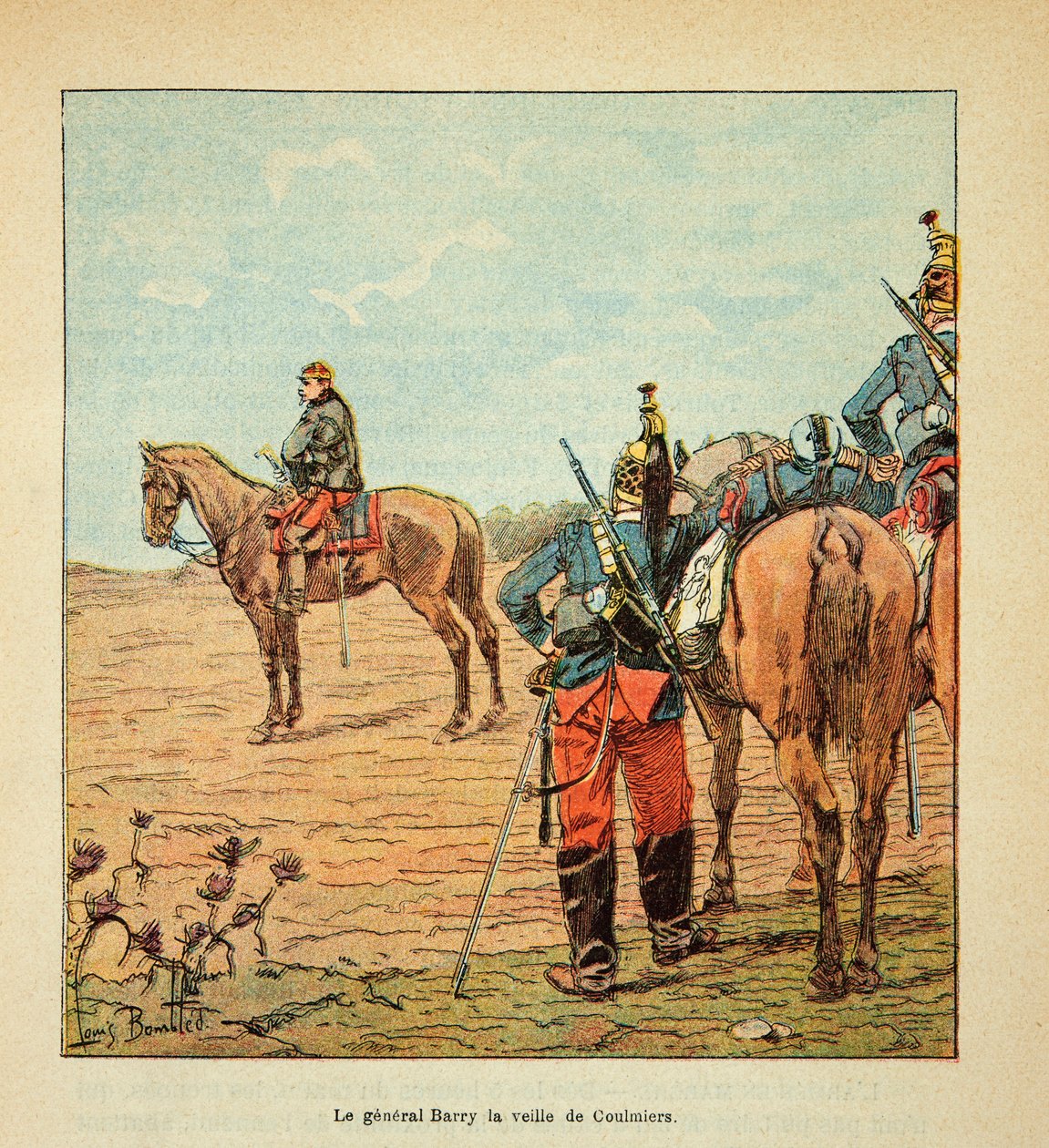 L'Armee de la Loire بقلم يوجين سيرجنت ، ديت جرينست ، مصور من قبل لويس بومبلد (1862-1927) (الحرب الفرنسية الألمانية ؛ حملة 1870-1871): الجنرال باري عشية معركة كولميير ، نوفمبر 1870 ، خاص مجموعة بواسطة تفجير لويس تشارلز