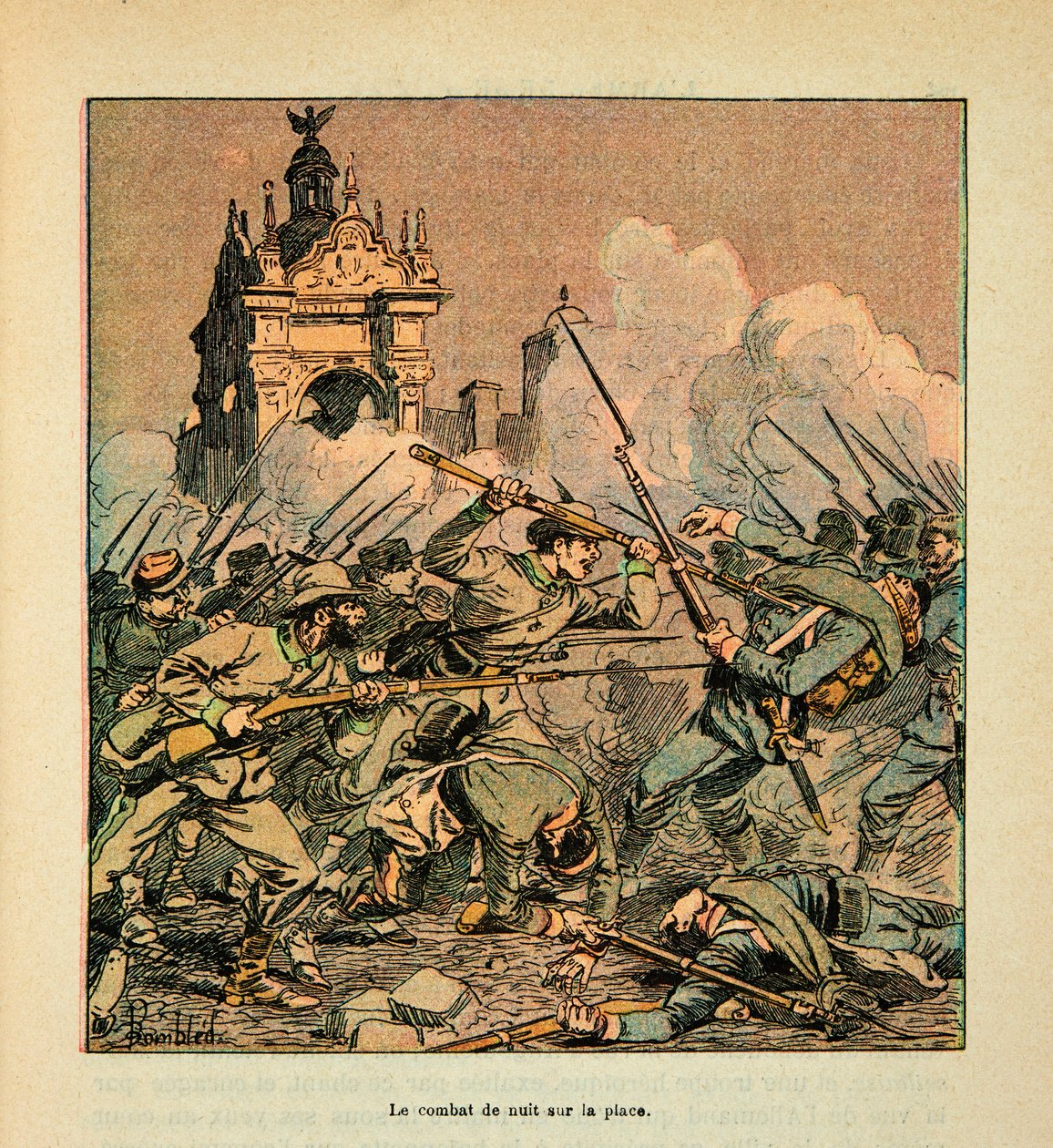 L'Armee de la Loire بقلم يوجين سيرجنت ، ديت جرينست ، رسمها لويس بومبليد (1862-1927) (الحرب الفرنسية الألمانية ؛ حملة 1870-1871): معركة شاتودون في 18 أكتوبر بواسطة تفجير لويس تشارلز
