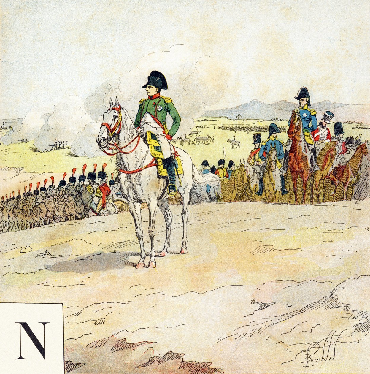الحرف ن: نابليون ، "Je serai Soldat" (سأكون جنديًا) - الأبجدية العسكرية بواسطة تفجير لويس تشارلز