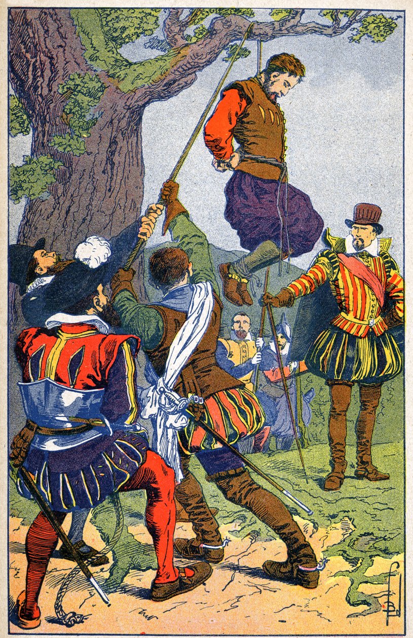 قمع Huguenots تحت إشراف Blaise de Montluc بواسطة تفجير لويس تشارلز