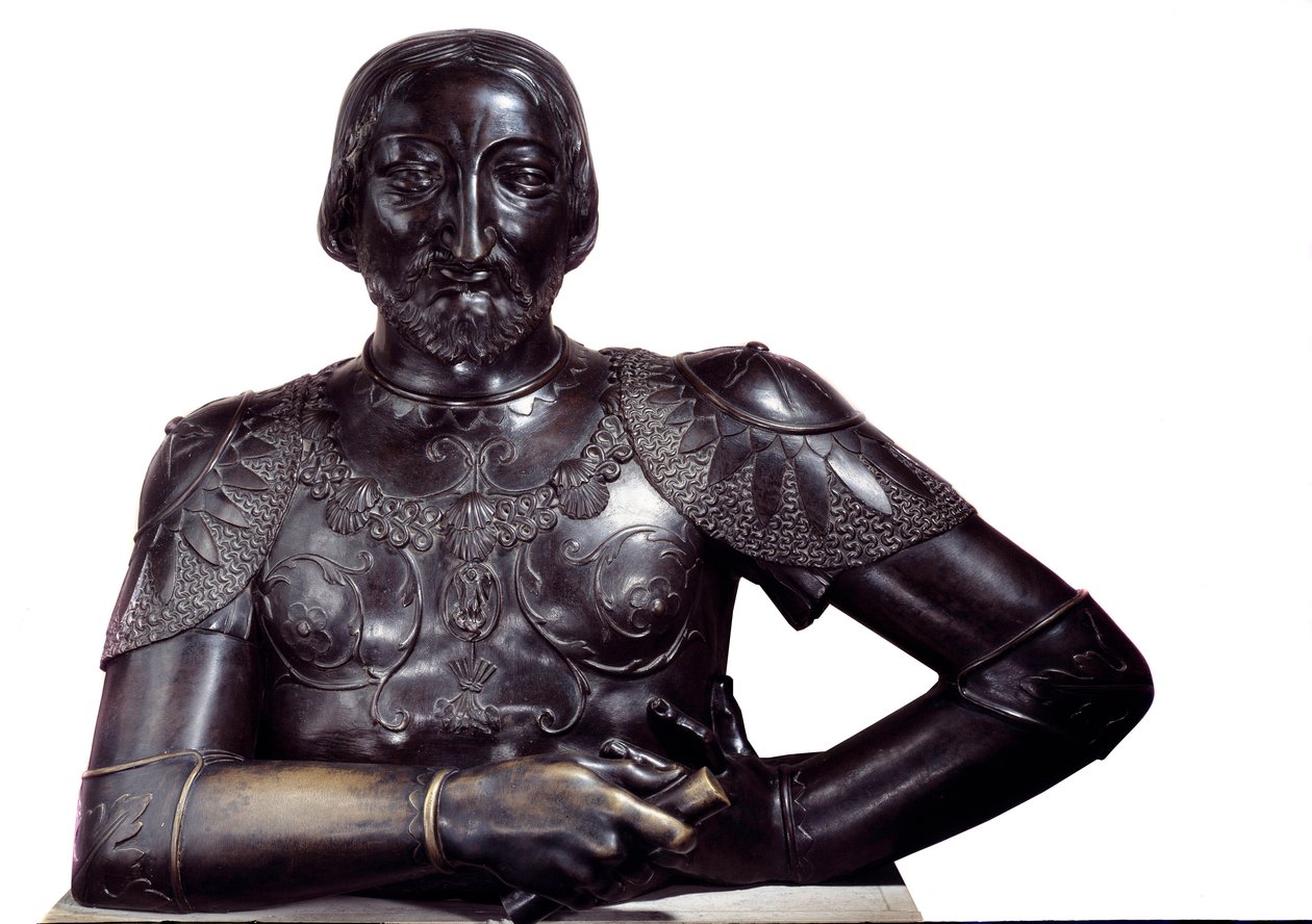 تمثال نصفي لملك فرنسا فرانسوا الأول من البرونز. النحت للويس كلود أنطوان فاس (1716-1772) 1756 باريس. متحف اللوفر بواسطة لويس كلود فاسي