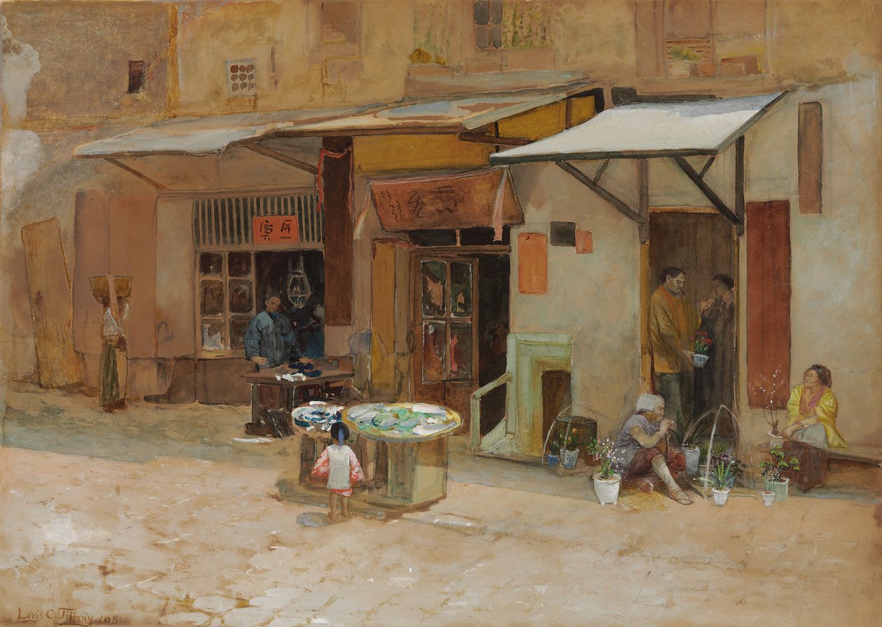 الحي الصيني ، سان فرانسيسكو ، 1908 بواسطة لويس كومفورت تيفاني