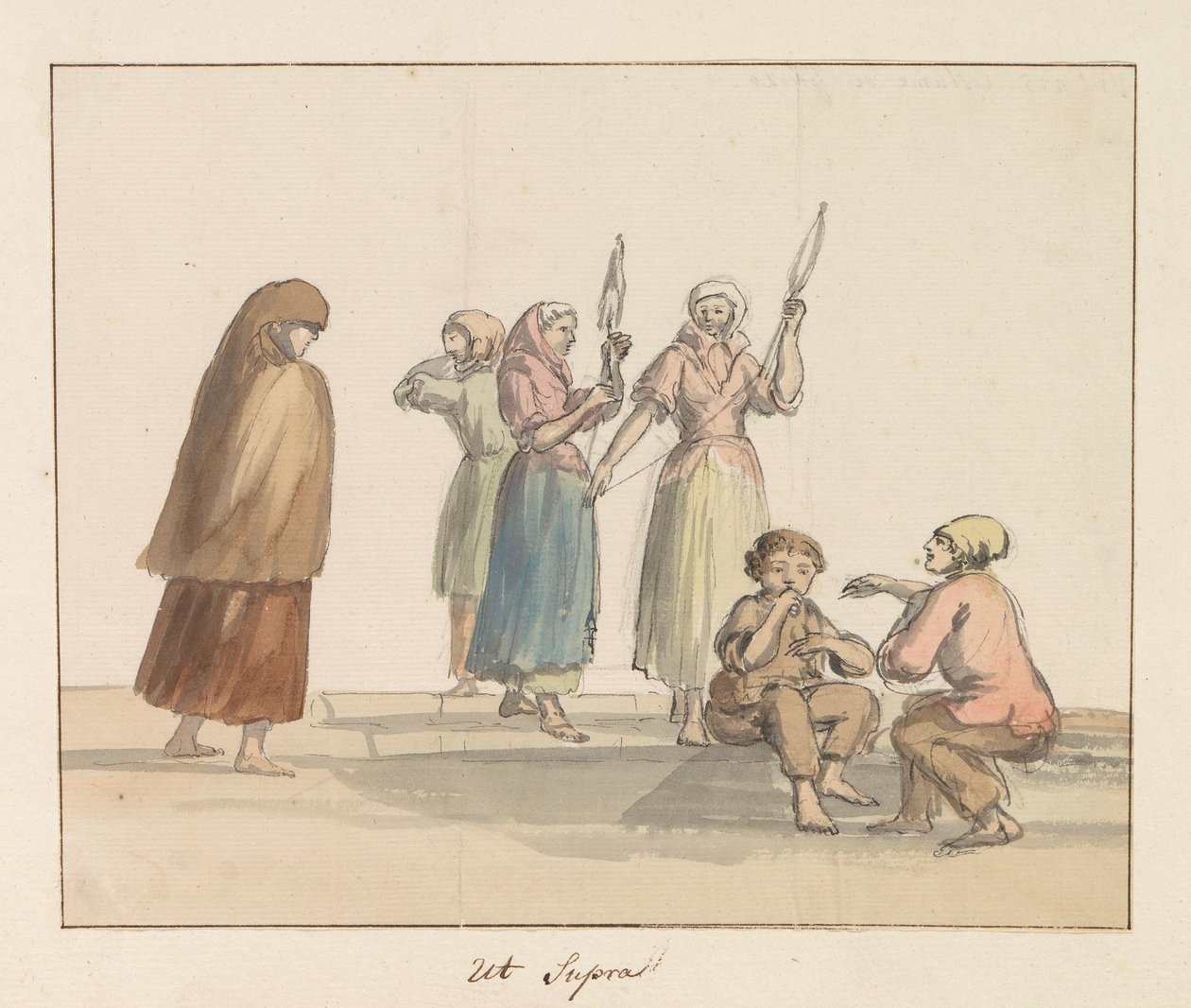 الأزياء التقليدية لجزيرة جوزو زي دي غوزو (العنوان على الكائن) Voyage en Italy ، en Sicile et à Malte - 1778 (عنوان السلسلة) بواسطة لويس دوكروس