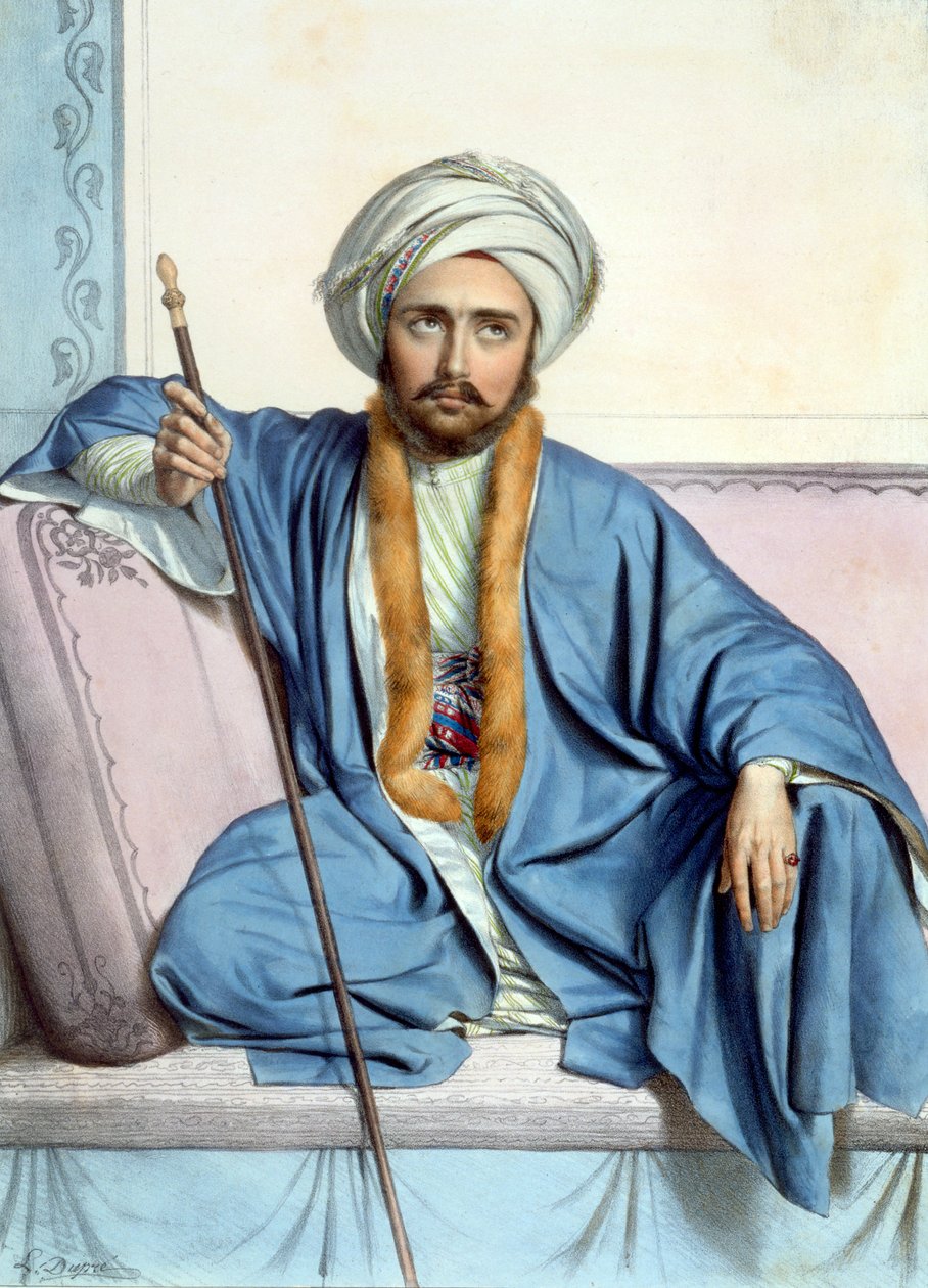 Bilesikdj ، أرمني - اللوحة XXXV ، محفورة بواسطة Lemercier من "Voyage à Athènes et a à Constantinople" ، كتبه ويصوره دوبري ، 1828 بواسطة لويس دوبري